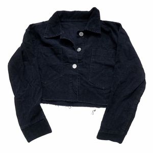 Summer Cropped Corduroy Jacket