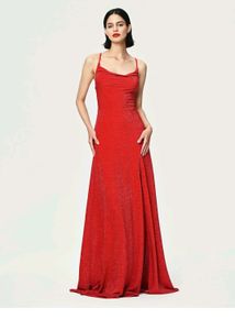 kkPrice Reduction. SEXY SHEIN RED BACLESS GOWN/ DR