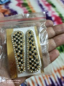 Stone Based Tik Tac Clip&Rose Alligator Clip