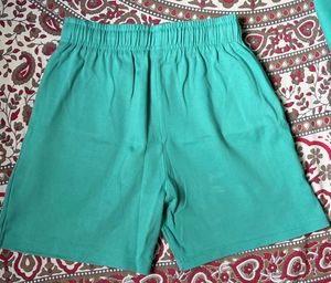 Heart Print Teal T-Shirt &amp; Shorts Set