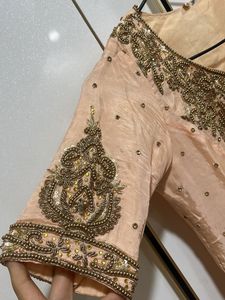 Embellished Peach gharara