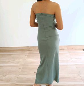 Strapless Bow Detail Mini Dress