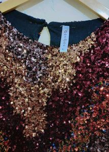 Beautiful Shimmer Party Wear Skirt- Top