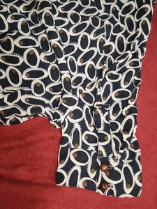 Patterned Button-Down Shirt