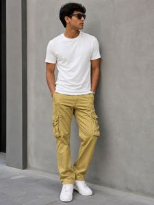 Khaki Utility Cargo Pants