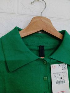Woman Green Polo T-Shirt