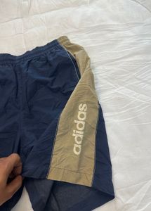 Adidas Navy Blue &amp; Tan Shorts