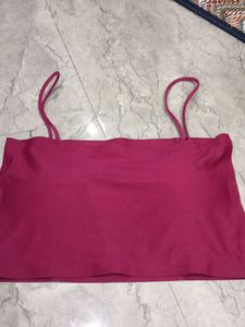 Pink Spaghetti Strap Top