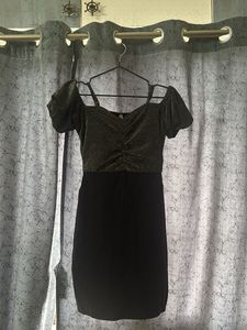 Sparkly Off-Shoulder Mini Dress for girls