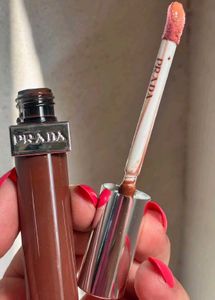 PRADA Lip Gloss shade B210 brown scipt