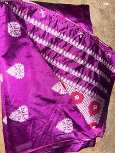 Vibrant Purple Silk Saree