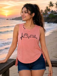 Cute Sleeveless Tunic Top