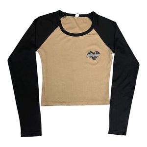 Long Sleeve Graphic Crop Top