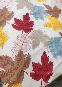 Multi Leaves 5 Feet Double Bedsheet &amp; Pillow Cover