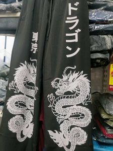 Men's Dragon Print Joggers