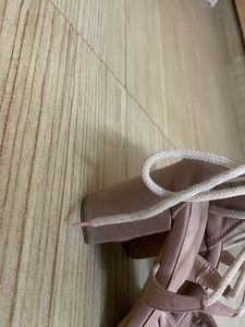 Strappy Lace-Up Block Heels
