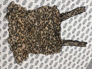 Leopard Print Crop Cami Top
