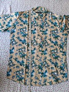 Men's Floral Print Short Sleeve Shirt
