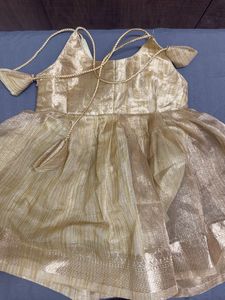 Gold Shimmer Party Dress