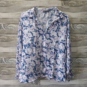 Zudio Floral Print Button-Up Top