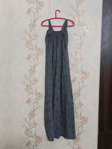 Elegant Grey Printed Kurta Set with Shrug