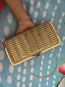 Elegant Gold Clutch