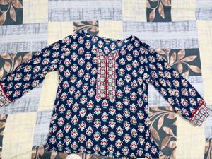 Beautiful Blue Printed Kurta