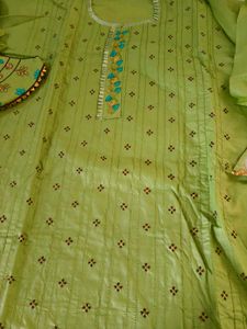 dress material for kurta set with dupatta, cotton
