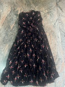 black festive Anarkali kurti