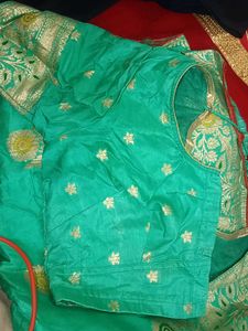 dola silk saree one time used