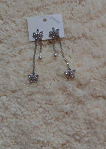 Elegant Flower &amp; Pearl Dangle Earrings