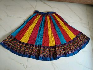 Boho Striped Patchwork Maxi Skirt