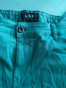 Turquoise Cargo Pants