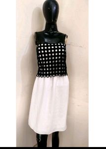 Black And White Dress For Girls Bust 36/ Length 38