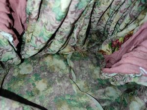 Floral Silk Suit And Patila Salwar