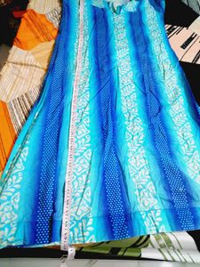Blue Striped Cotton Maxi