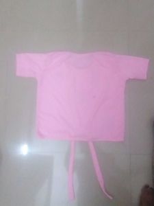 Pink Butterfly Tie-Front T-Shirt