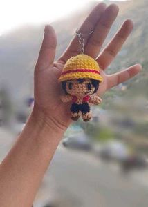Crocheted Anime Keychain Charm