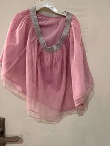 UCB Pink layered girls skirt 6-8 yrs
