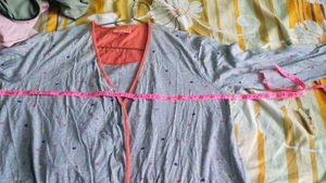 Cozy Heart Print Robe