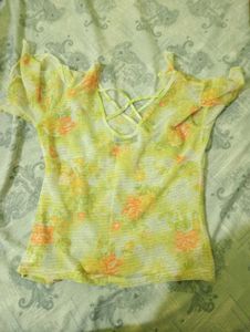 Floral Wrap Top