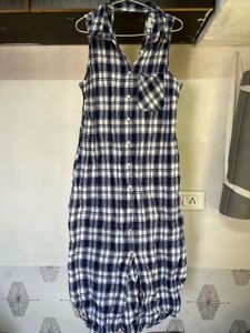 Plaid Sleeveless Dress