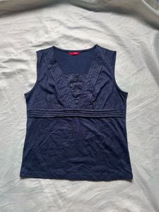 Navy blue Y2K top