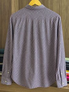 Chic Printed Button-Up Blouse