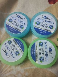 U&ME Nail Wipes - Blue Berry 4 pack