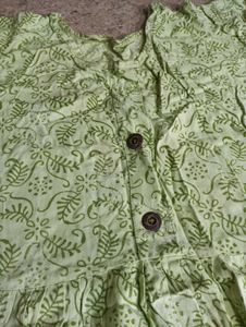 Light Green Printed Kurta