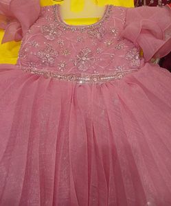 Beautiful Pink Embellished Ethnic Gown