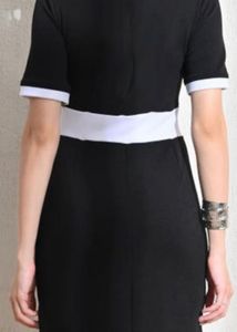 Chic Black &amp; White Sheath Dress