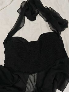 Chic Black Halter Top