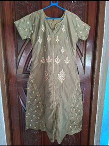 Grey Anarkali Kurta